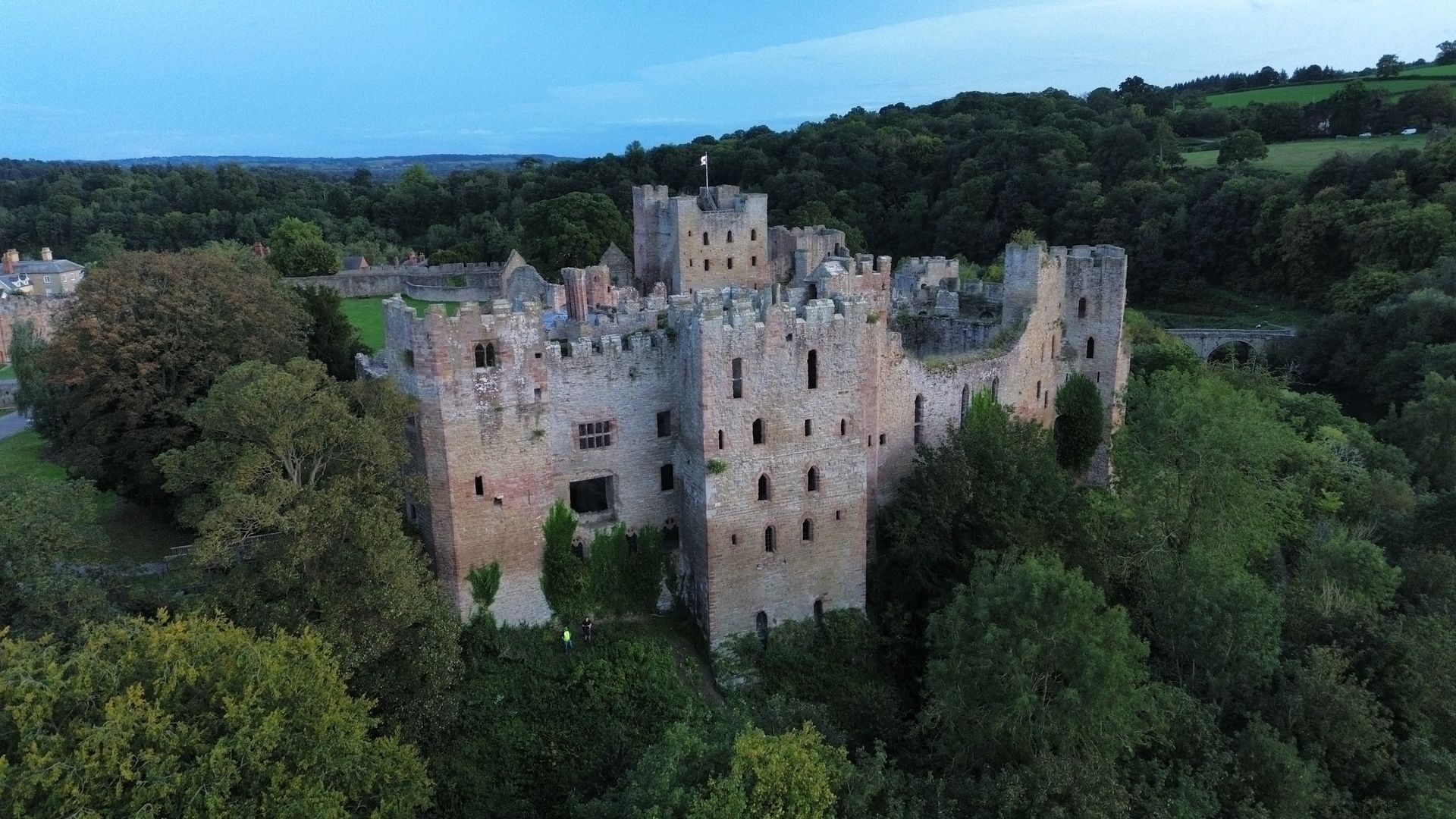 Finley Walker’s drone footage of Ludlow Castle